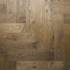 Parquet chêne massif français baton rompu, brossé badiane huilé, premier choix , ép : 10mm , Hbadiane