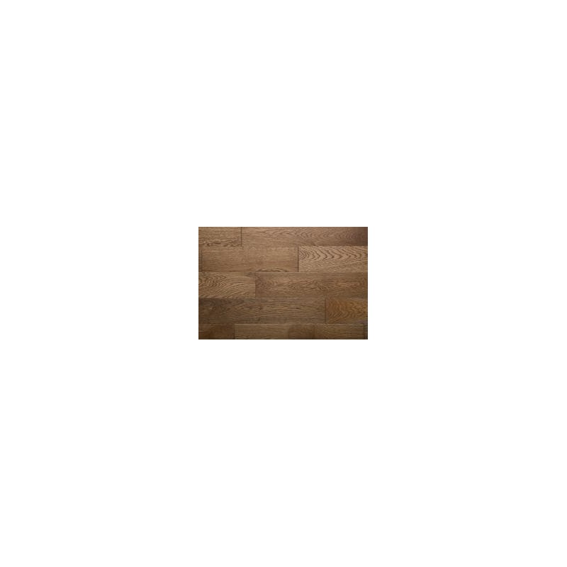 Parquet chêne français massif, brossé badiane huilé, ép : 10mm , Hbadiane