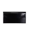 Plinthe noir brillant à bord arrondi 10x20cm, exaP7520