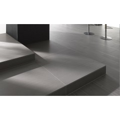 Carrelage hall d'entrée, imitation béton gris mat rectifié, raklounge gris mat