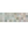 Carrelage sol cuisine patchwork décor imitation tissu 20x20 cm rectifié