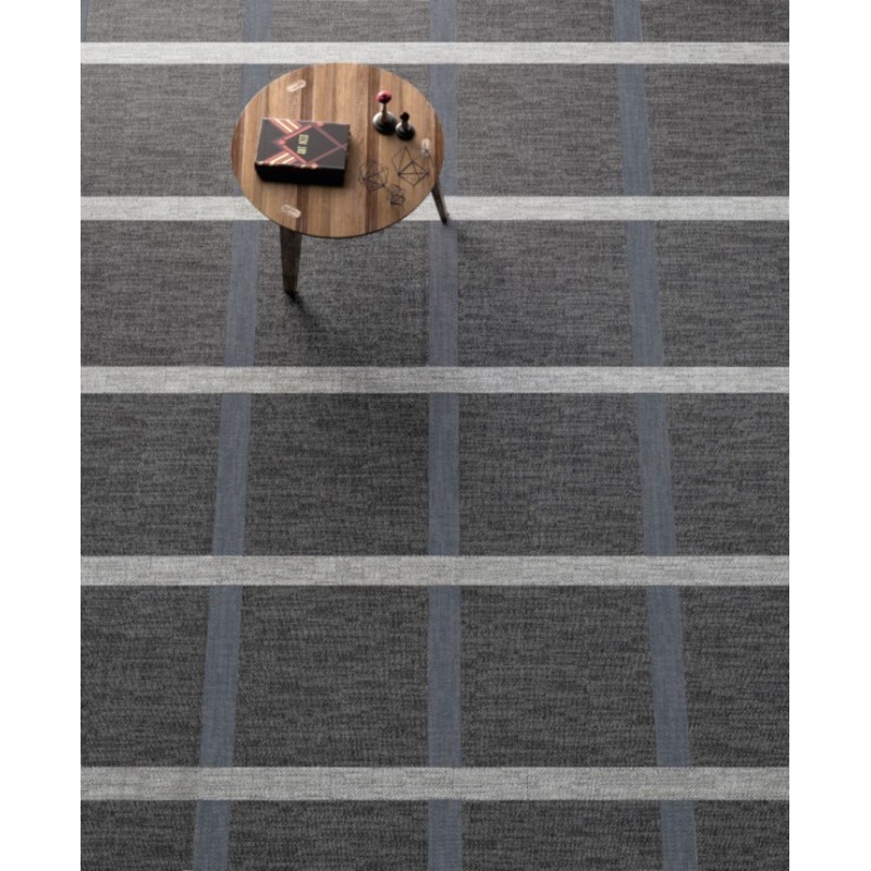 Carrelage imitation tissu, tapis, noir, bureau, rectifié, santadigitalart night.