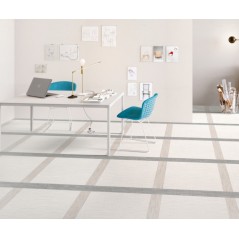 Carrelage imitation tissu, tapis, blanc, bureau, rectifié, santadigitalart blanc.