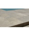 pierre du limeyrat en bandes, largeur 50 et 60cm longueur libre, gris ,finition vieillie , chants taillés