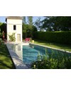 Margelle piscine, bord droit, pierre du limeyrat grise épaisseur 8cm longueur libre