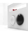 Sèche-serviette électrique design salle de bain contemporain avec barre porte-serviettes Antsaturne de couleur