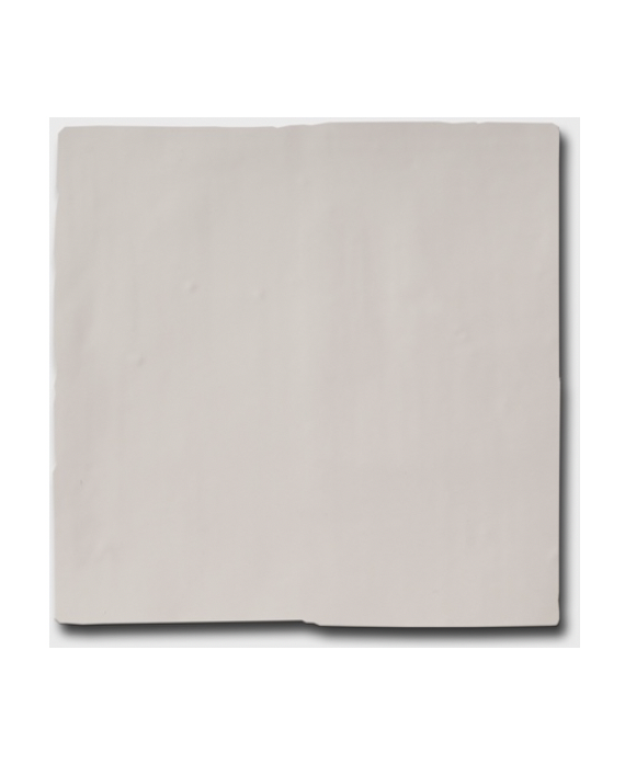 Carrelage effet zellige de couleur crème uni brillant 15x15x1cm, D terracim