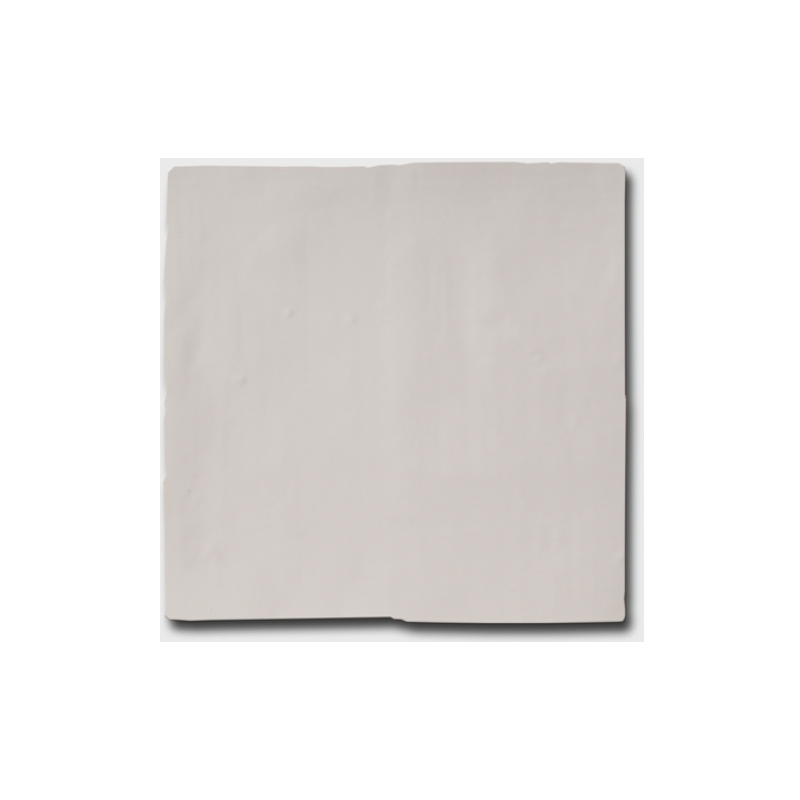 Carrelage effet zellige de couleur crème uni brillant 15x15x1cm, D terracim