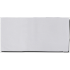 Carrelage effet zellige de couleur blanc uni brillant 7.5x15x1cm, D terracim