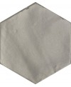 Carrelage hexagonal, petite tomette gris mat nuancé, 13.9x16cm apenomade gris