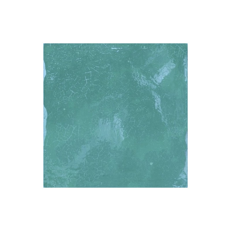 Carrelage Effet Zellige turquoise brillant 13x13cm, apesouk turquoise