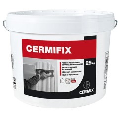 Colle adhésive en pâte pour la pose de carrelage mural intérieur en milieu humide, cermifix