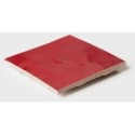 Zellige salle de bain cuisine carrelage en terre cuite D rouge 10x10x1,1cm