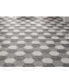 Carrelage hexagone imitation granito gris mat tomette 23x27cm, duresix terrazzo gris