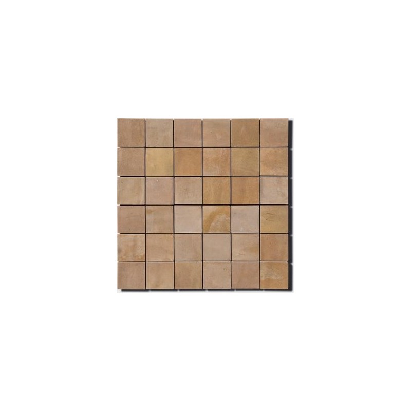 Mosaique zellige crédence cuisine salle de bain D 5x5cm grege sur trame 30x30cm