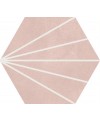 Carrelage hexagonal en grès cérame émaillé décoré 23x26cm apesunny rose quartz