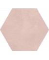 Carrelage hexagonal en grès cérame émaillé rose apegmacba rose quartz 23x26cm