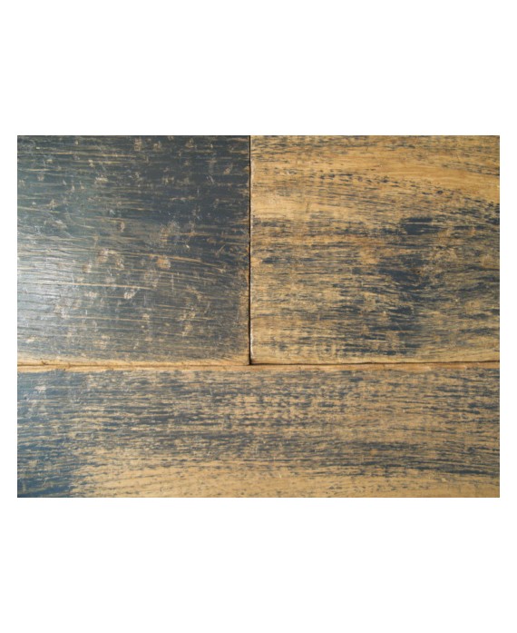 Parquet anthracite chêne massif loft gris anthracite, plancher bois français grande largeur épaisseur 21 mm, largeur 190 mm