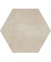 Carrelage hexagonal en grès cérame émaillé imitation ciment 21x18,2cm apehexawork taupe