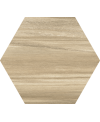 Carrelage sol et mur hexagonal effet bois clair, mur et sol, patchwork, 21x18,2cm apehexawork W naturel