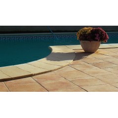 Carrelage imitation terre cuite 30x30cm antidérapant, R11 A+B+C, paregard ocre