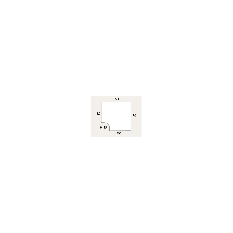 Margelle Galbee Angle Rentrant En Pierre Reconstituee Plate Blanche 50x50x3x5cm Contemporaine Evasion 306