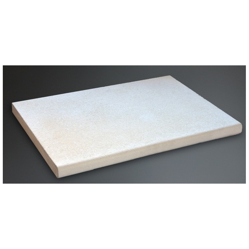 Margelle plate en pierre reconstituée: grise, rouge, verte anthracite et taupe 50x35x3cm contemporaine evasion