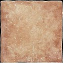 Carrelage en grès cérame émaillé imitation terre cuite en format 34x34cm, peut être posé à l'intérieur de la maison.
