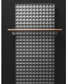 Sèche-serviette radiateur eau chaude design avec ou sans porte-serviette 82x61cm et 123x61cm antWaffle V gris
