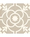 Carrelage décor imitation carreau ciment , terrasse, 20x20cm V blomknopp siena, R10 C