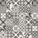 Carrelage imitation carreau ciment patchwork traditionnel 20x20cm, V Berkane negro