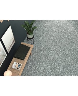 Carrelage hexagone imitation granito gris mat tomette 23x27cm, duresix terrazzo gris