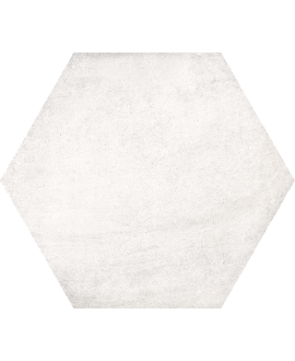 Carrelage hexagone blanc imitation pierre 23x26.6cm V bampton nieve
