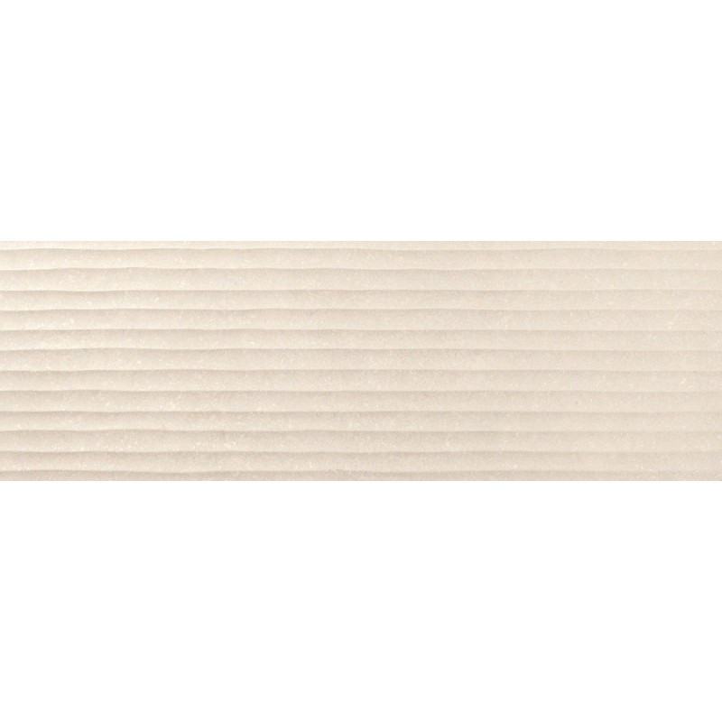 Carrelage décor en relief crème mat, faience striée 30x90cm rectifiée, Porce9530 cream