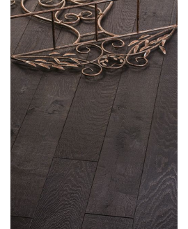 Parquet noir extreme contemporain chêne français scié top 3.2, épaisseur 14.4mm, largeur 140, 170, 190 mm SC613 CDE