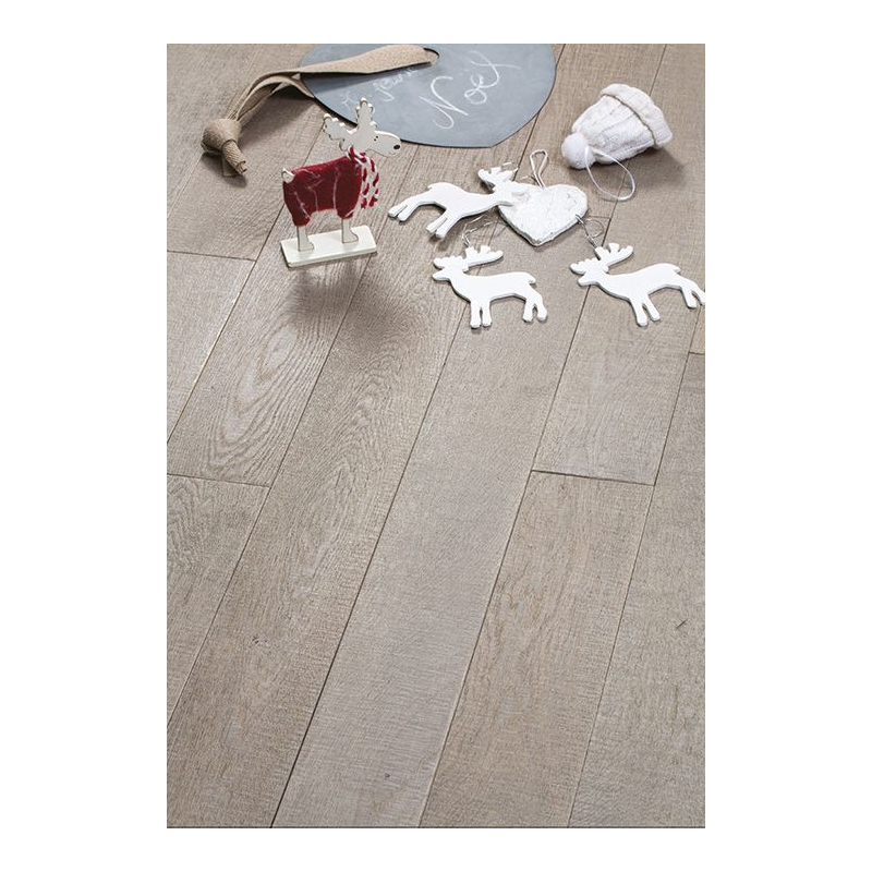 Parquet gris acier contemporain chêne français scié top 3.2, épaisseur 14.4mm, largeur 140, 170, 190 mm SC617 CDE