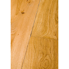 Parquet à clouer sur lambourde massif en chêne vieilli aspect bois brut , grande largeur 190 mm