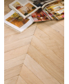 Parquet blanchi point de hongrie ancien chêne massif français vieilli plancher du boulanger, ép : 14 mm , largeur 80 et 110mm