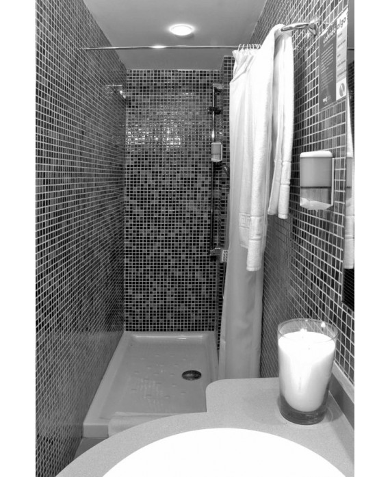 Emaux de verre piscine noir nuancé mosaique salle de bain mosbr-9001 2.5x2.5x0.4cm sur trame.