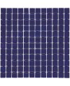 Emaux de verre bleu marino piscine mosaique salle de bain crédence cuisine mosmc-202 2.5x2.5cm sur trame.