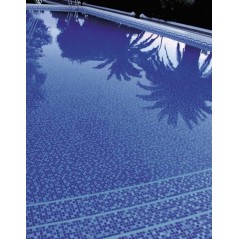 Emaux de verre bleu mélangé pour la salle de bain piscine crédence de la cuisine mosaique moscombi-2 2.5x2.5cm sur trame