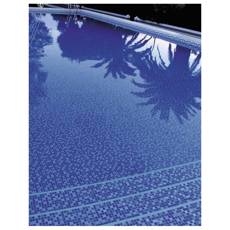 Emaux de verre bleu mélangé pour la salle de bain piscine crédence de la cuisine mosaique moscombi-2 2.5x2.5cm sur trame