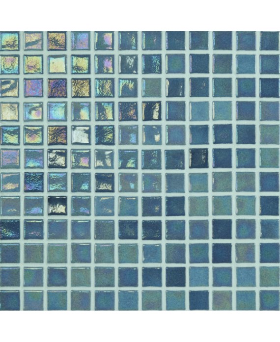 Emaux de verre vert irisé métallisé piscine mosaique salle de bain iridis 33 2.5x2.5 cm