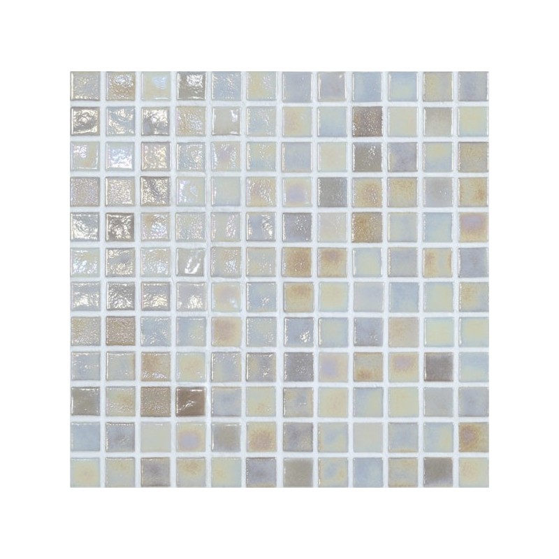 Emaux de verre beige irisé métallisé piscine salle de bain iridis 90  2.5x2.5cm