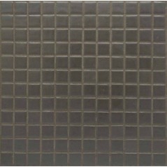 Emaux de verre mat marron piscine mosaique salle de bain urban toupe 2.5x2.5x0.4cm sur trame.