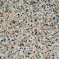 Carrelage ciment terrazzo véritable granito CARPP06 40x40x1.2cm fond vert mat ou brillant