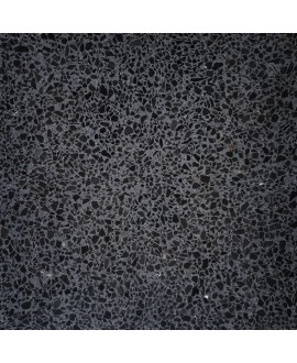 Carrelage ciment terrazzo véritable granito brillant ou mat CARPP11 40x40x1.2cm fond noir