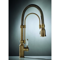 Mélangeur évier classique robinet style ancien couleur vieux bronze F7030BR