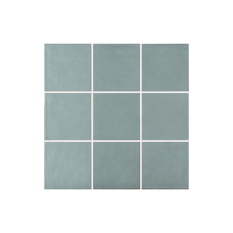 Carrelage bosselé bleu mat uni 15x15cm contemporain sol et mur apecontemporary acqua