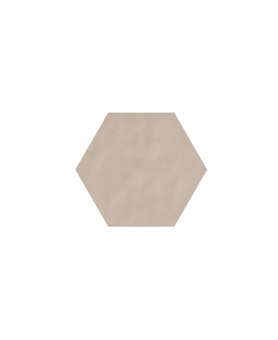Carrelage hexagonal en grès cérame émaillé beige mat 15x17cm, natnewpanal cream.